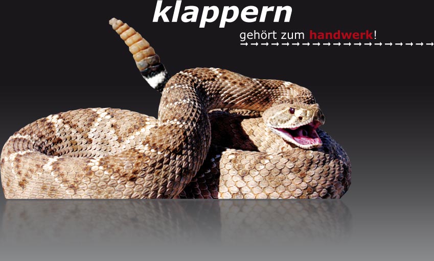 klappern gehört zum handwerk